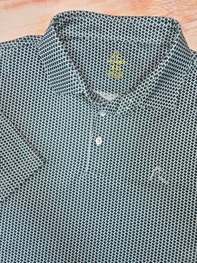 Rhoback Baylor Bears Performance Green Texas Print Polo XXL